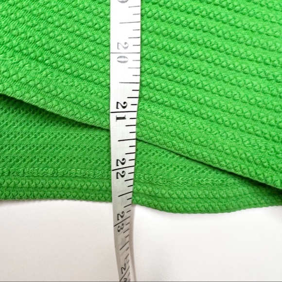 Big Bud Press Cropped Honeycomb Tee Bright Green Short Sleeve Crew Neck Size 3X - Picture 9 of 9